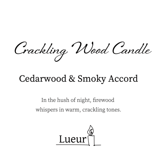 Lueur basic series -Crackling Wood Candle- - 画像 (5)